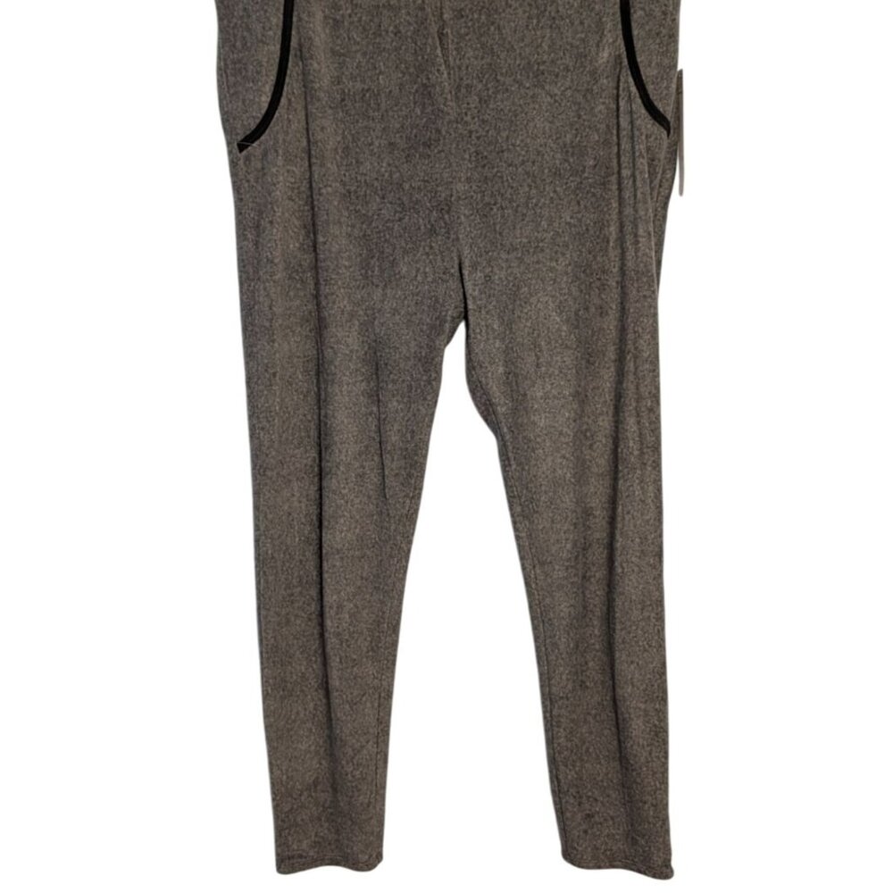 DKNY Gray Knit Lounge Pants 3X Faux Pockets Soft Stretchy Casual Comfy Style Wom